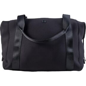 The Tomorrow Duffle from Merzon Travel, Weekender Carry On Duffle with 18L Capacity, TSA Approved Personal Item, Travel Bag with Trolley Sleeve, Made from Sturdy Neoprene and Nylon, NTB-714-BLK, Black in Kuwait