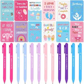 48 Pcs Labor and Delivery Nurse Gifts Bulk 24 Funny Nurse Pens and 24 Inspirational Mini Notebooks Nurse Week Appreciation Gifts Bulk Thank You Gift for L&d Nursing Doctor OBGYN NICU Office Hospital in Saudi Arabia