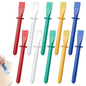 10 Pcs Glue Spreader, Plastic Glue Applicator Colored Silicone Glue Brush Non-Stick Reusable Glue Smear Sticks for Epoxy Woodworking Painting Handmade DIY Art Craft in Kuwait