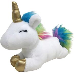 FOUFIT 85600 Unicorn Plush Toy for Dogs, White, 6" in Kuwait
