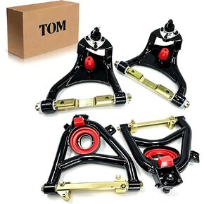 4pcs Front Upper & Lower Tubular Control Arms Suspension Kit Heavy Duty Compatible with Chevy Bel-Air 1955-1957 One-Fifty 1955-1957 Two-Ten 1955-1957 in Saudi Arabia