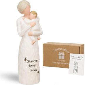 First Time Grandma Gifts, Sentimental Grandmother and Baby Resin Statue, Pregnancy Announcement Keepsake Meaningful Home Decor Figurine for Mother's Day, Birthday, Grandparents Day in Saudi Arabia