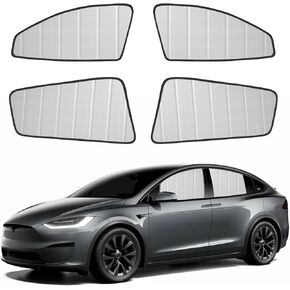 Foldable Side Window Sun Shade Compatible with Ford F150 4Door 2021-2025, Front & Rear Side Window Sun Visor Protector, Side Window Shades Sun Shield Blocks UV Rays Heat, Privacy Protection (4pcs/set) in Saudi Arabia