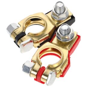 Zerodeko Battery Terminal Connectors Positive and Negative Battery Cable Clamps Protective Covers for Auto Truck and Use Minimalist Design Fit in Saudi Arabia