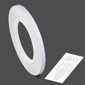 Roll Vinyl Pinstriping Racing Stripes Pinstripe Carbon Fibe Line Tape Decal Sticker Auto Pinstripe Tape,Automotive Pinstriping Tape 32ft,Vinyl Pinstripe Tape (White Carbon 1/8) in Kuwait