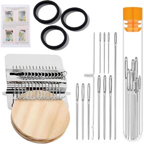 Milincott Knit Patch Kit PatchMaker 2.0,21 Hooks Visible Knitpatch Mending Kit Darning Loom, DIY Patch Repair Tool for Jeans, Socks, Sweaters for Beginners Sewing Repair Tool (21 Hooks) in Saudi Arabia