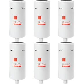 FS1000 Water Separator Fuel Filter Compatible with Cummins Engines Fit For Freightliner Kenworth Peterbilt Replaces 25011689,3329289, 33439,33783,P551000,4377880,2568753,15587139 256-8753,Set Of 6 in Saudi Arabia