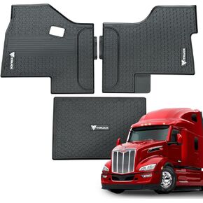 Rubber Floor Mat Set – Compatible with Peterbilt 579 & 567 Semi Trucks – Custom-Fit Heavy-Duty Rubber Floor Mats, All-Weather Protection, Easy to Clean, Full Cab Coverage in Saudi Arabia