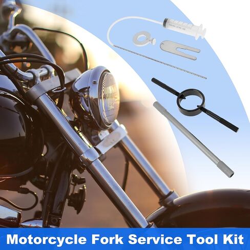 Motorcycle Fork Service Tool Kit, Motorcycle Fork Spring Compressor, Fork Oil Level Tool, Damper Rod Bleed- Tool, Motorbike Fork Maintenance Tool Set Motorbike Fork Repair Tools in Kuwait