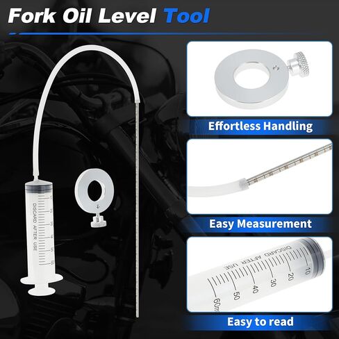 Motorcycle Fork Service Tool Kit, Motorcycle Fork Spring Compressor, Fork Oil Level Tool, Damper Rod Bleed- Tool, Motorbike Fork Maintenance Tool Set Motorbike Fork Repair Tools in Kuwait