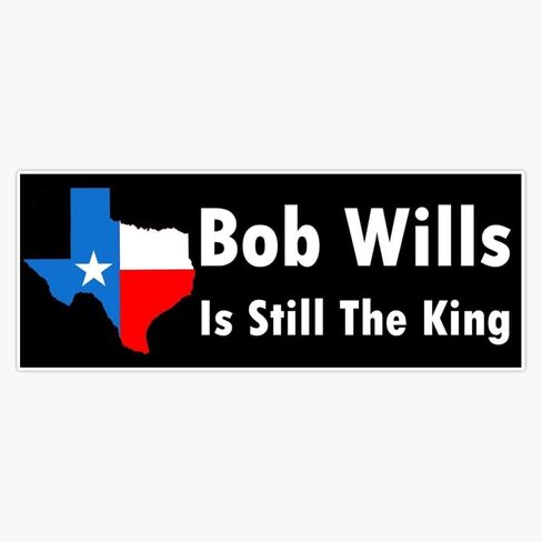 ملصق فينيل ممتص الصدمات مغناطيسي قابل لإعادة الاستخدام من Bob Wills Still The King مقاس 5 بوصة in Kuwait