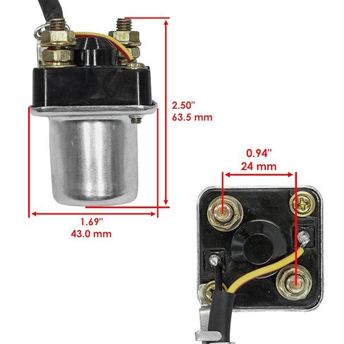 Caltric Starter & Solenoid Relay Compatible with Polaris Sl780 Slt780 780 1996 1997 in Kuwait