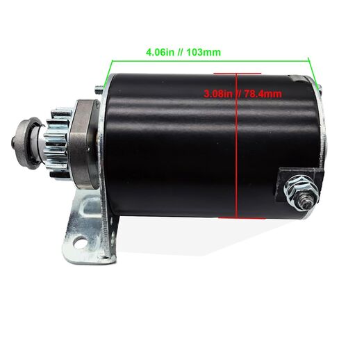Starter Compatible with 14 Teeth Briggs and Stratton Engines 12-19.5HP Cub Cadet John Deere New Holland Scotts Toro 1998-2010 Replace 593934 693551 030221 LG693551 BS693551 in Kuwait