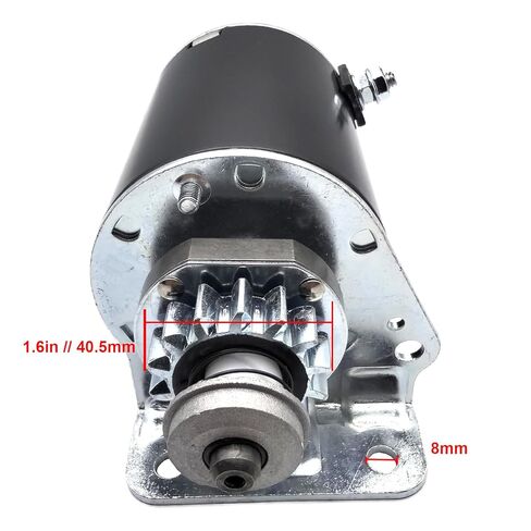 Starter Compatible with 14 Teeth Briggs and Stratton Engines 12-19.5HP Cub Cadet John Deere New Holland Scotts Toro 1998-2010 Replace 593934 693551 030221 LG693551 BS693551 in Kuwait