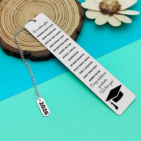 2026 Graduation Gifts for Granddaughter Bookmark for Reading Granddaughter Gifts from Grandma Book Markers for Books Congratulations Gift for Graduates 2026 Reading Gift for Book Lovers in Kuwait