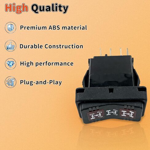 4012747 AWD Dash Switch Compatible with Polaris Ranger 500 570 800 900 1000 XP 570 XP 800 XP 900 XP 1000 Crew & Brutus | 7-Pin 4x4 All Wheel Drive Rocker Switch in Saudi Arabia