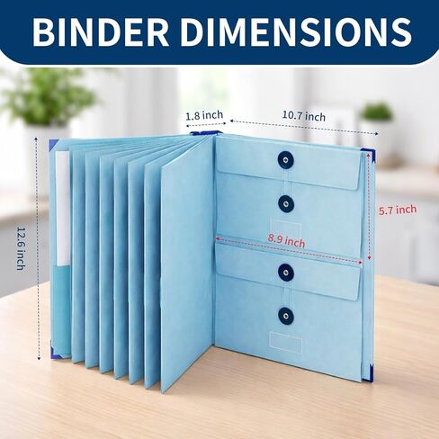 Document Organizer Important Portfolio Binder Record Holder in Case I Die Folder for Passport Travel Family Planner Coupon with Labels Folio Estate Planning Bill Pockets Notebook Wedding File in Saudi Arabia