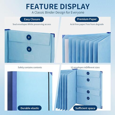Document Organizer Important Portfolio Binder Record Holder in Case I Die Folder for Passport Travel Family Planner Coupon with Labels Folio Estate Planning Bill Pockets Notebook Wedding File in Saudi Arabia
