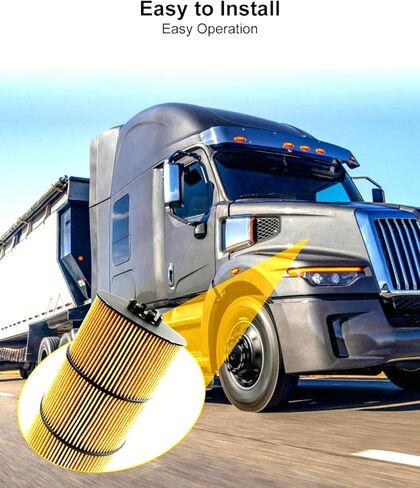 فلتر زيت التشحيم مناسب لشاحنات وحافلات الشحن 114SD 122SD Cascadia L6 Western Star 4700SB 4900FA محرك الديزل ديترويت 2007-2020 استبدال P7505 P551005 57909 LF17511 LF17474 A4721800509 E510H04D129 in Kuwait