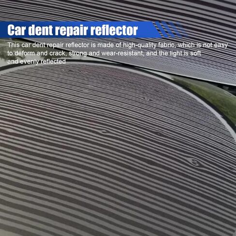 Car Dent Repair Reflector Board, Flexible Foldable Striped Dents Detection Panel, Portable Automotive Dent Remover Tool for Vehicle Door Scratch and Hail Damage (25CM/9.8IN) in Saudi Arabia