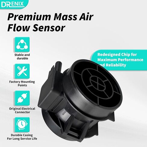 DRENIX Mass Air Flow Sensor Meter Assembly fit for-BMW 325Ci 2003 2004 2005 2006 325i X3 Z4 2004-2005 2.5L OE 13627513957 7410124 in Saudi Arabia