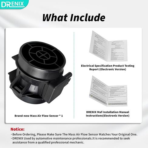 DRENIX Mass Air Flow Sensor Meter Assembly fit for-BMW 325Ci 2003 2004 2005 2006 325i X3 Z4 2004-2005 2.5L OE 13627513957 7410124 in Saudi Arabia