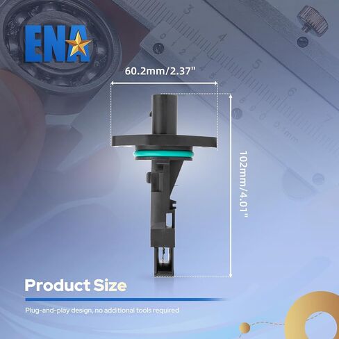 ENA حسّاس كتلة تدفق الهواء MAF متوافق مع VW Volkswagen Jetta Golf Beetle 2004 2005 2006 لاستبدال AF10315 038906461B in Kuwait