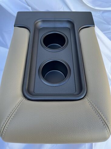 1995-1999 C & K1500 2500 3500 Center Console Middle Top Storage lid with Cup Holders arm Rest Complete Replacement Assembly Tan Beige in Saudi Arabia
