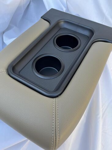 1995-1999 C & K1500 2500 3500 Center Console Middle Top Storage lid with Cup Holders arm Rest Complete Replacement Assembly Tan Beige in Saudi Arabia