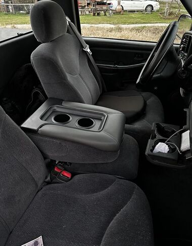 1995-1999 C & K1500 2500 3500 Center Console Middle Top Storage lid with Cup Holders arm Rest Complete Replacement Assembly Tan Beige in Saudi Arabia