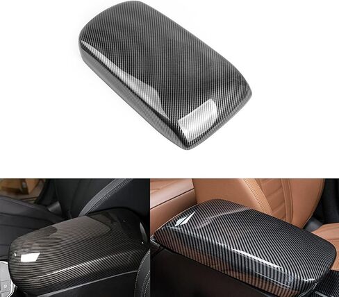 x xotic tech Car Interior Center Armrest Box Cover, Carbon Fiber Pattern Console Storage Box Protect Covers Trim Accessories Compatible with BMW X3 G01 2018-2024, X4 G02 2019-2024 in Kuwait