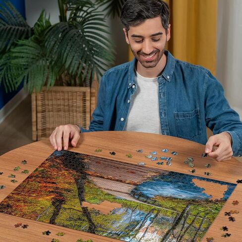 لغز Ravensburger الخريفي الخشبي مكون من 1000 قطعة للبالغين in Kuwait