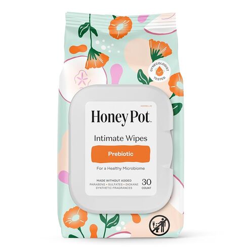 Honey Pot - Feminine Wipes - Daily PH Balancing, Fragrance & Sulfate Free Wipes for Intimate Parts, Body, or Face - Hygiene Products - Cooling 30 ct in Kuwait