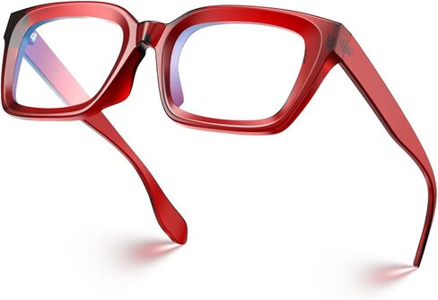VISOONE Chunky Square Blue Light Blocking Glasses with Anti Computer Glare for Working Women Men MONTANA in Saudi Arabia