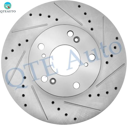 PM Auto Set of 4 282mm Front-Rear Drilled Slotted Brake Disc Rotors Replacement For 2002-2004 Honda CR-V in Kuwait