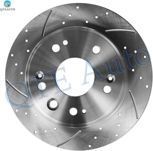 PM Auto Set of 4 282mm Front-Rear Drilled Slotted Brake Disc Rotors Replacement For 2002-2004 Honda CR-V in Kuwait
