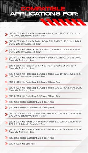 R1 Concepts دوارات الفرامل الخلفية تناسب 2010-2013 Kia Forte، Soul؛ 2012-2013 كيا فورتي5| دوارات الفرامل القرصية الفارغة in Kuwait