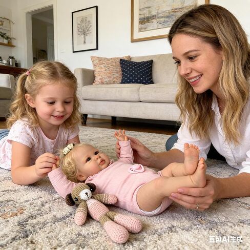 Zero Pam Lifelike Reborn Baby Dolls Toddler Blonde Hair Girl 24 Inch Real Life Baby Dolls that Look Real Reborn Babies Realistic Babies Doll Soft Newborn Doll for Kids in Saudi Arabia