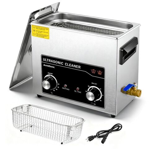 Commercial Ultrasonic Cleaner with Knob, 6L Professional Ultrasonic Cleaner, 40kHz with Heater and Timer for Tools, Jewelry, Watches, Glasses, Dentures, and Small Metal Parts in Saudi Arabia