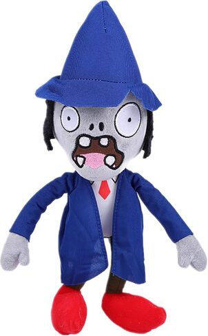 4 PCS PVZ Plant and Zombies Plush Zombies Sets 1 2 Stuffed Soft Toys Wizard Zombie, Sun Zombie, Red Boy Zombie, Sticker Zombie PVZ Figure Doll New in Saudi Arabia