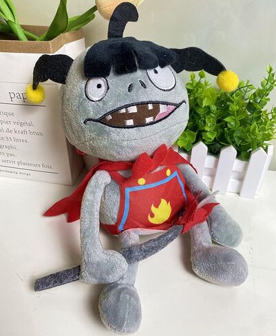 4 PCS PVZ Plant and Zombies Plush Zombies Sets 1 2 Stuffed Soft Toys Wizard Zombie, Sun Zombie, Red Boy Zombie, Sticker Zombie PVZ Figure Doll New in Saudi Arabia