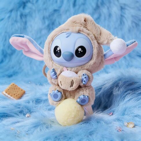 Stitch Eat Something Before Sleep Collection Blind Box Plush Toy Keychain Surprise Vinyl Figures Model Random Design Toy Collection for Bag Decoration Gifts for Friends and Family, Single Box in Kuwait