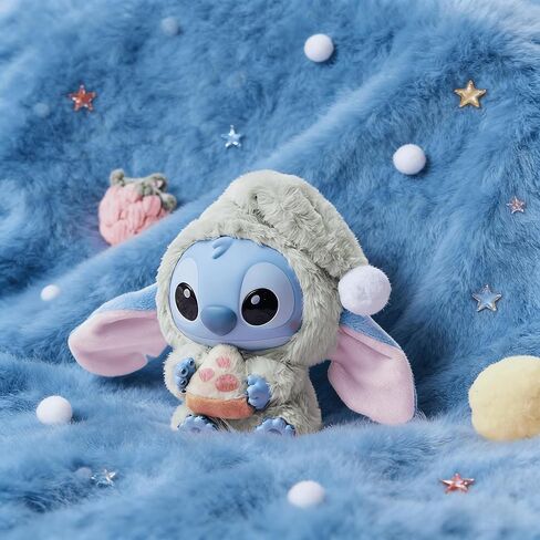 Stitch Eat Something Before Sleep Collection Blind Box Plush Toy Keychain Surprise Vinyl Figures Model Random Design Toy Collection for Bag Decoration Gifts for Friends and Family, Single Box in Kuwait