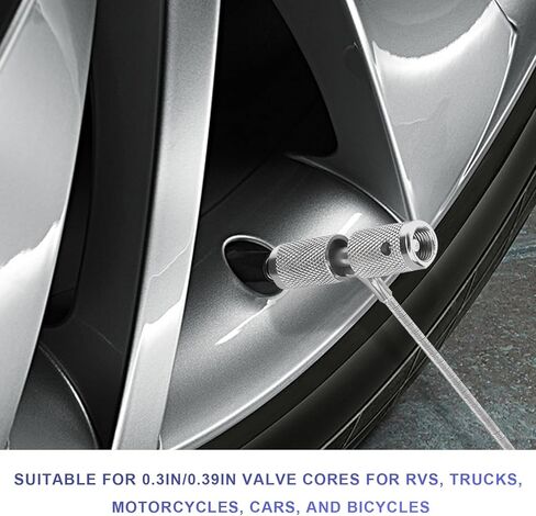 Valve Fishing Tool, 3 in 1 Valve Stem Puller/Installation Tool Tire Plug Core Remover, Multifunction Automotive Wheel Stems Repair Fishing Tools for Schrader Type Valves in Saudi Arabia