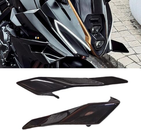for GSX-8R gsx 8r 2026 2025 2024 new Accessories Motorcycle Sports Downforce Naked Front Spoiler aerodynamic Wing Deflector (Carbon Fiber Texture) in Saudi Arabia