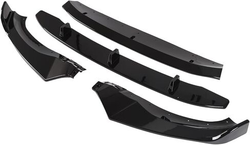 Front Lip Compatible with BMW X3 G01 (2018-2021) X4 G02 (2019-2021) M-Sport Model, ABS Gloss Black Bumper Air Splitter in Kuwait