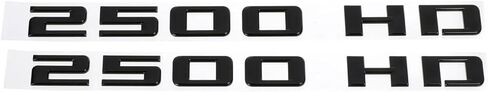 Pair Set 2020-2023 2500HD 2500 HD Side Door Badge 3D Emblem Letter Nameplate (Chrome) in Kuwait