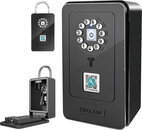 SFW NEW Smart Lock Box,Bluetooth Key Box with App Control & Passcode, Waterproof Wall Mounted & Door Hanging Security Key Lock Box for Home Realtor Office Home Warehouse(Non fingerprint) in Saudi Arabia
