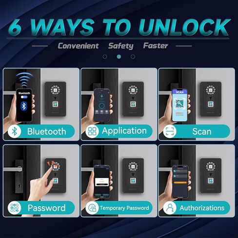 SFW NEW Smart Lock Box,Bluetooth Key Box with App Control & Passcode, Waterproof Wall Mounted & Door Hanging Security Key Lock Box for Home Realtor Office Home Warehouse(Non fingerprint) in Saudi Arabia