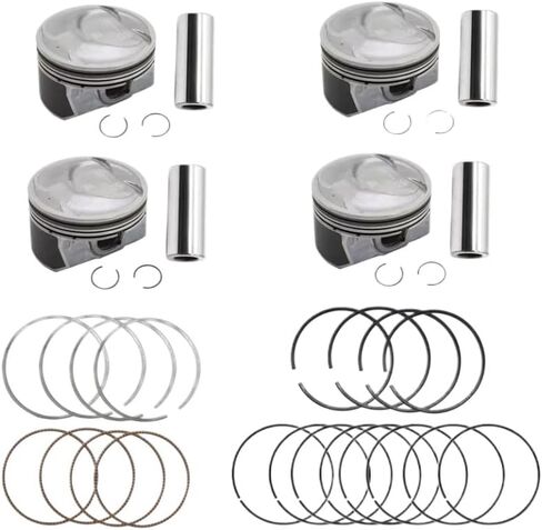 Piston With Rings Set 2.4 L Compatible With Optima Sonata G4KJ 2.4L L4 GAS DOHC 23410-2G500 in Saudi Arabia